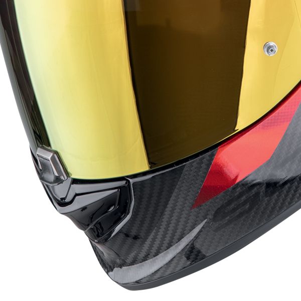 Scorpion Exo 1400 Evo II Carbon Air Platted Negro Rojo