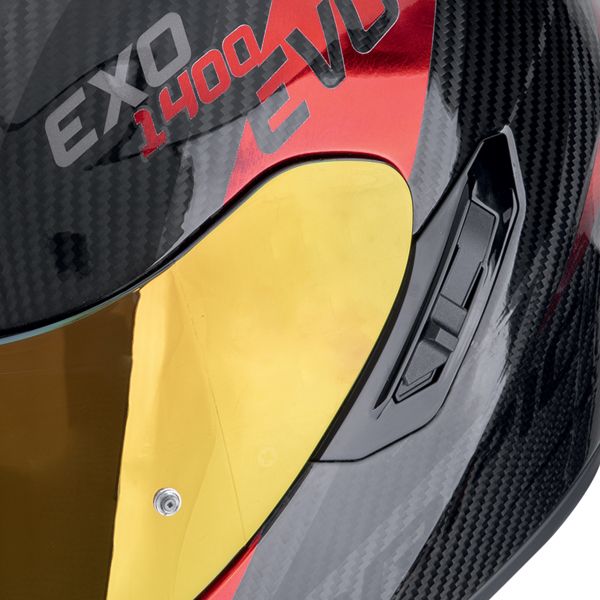 Scorpion Exo 1400 Evo II Carbon Air Platted Negro Rojo