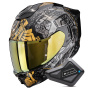 Casque Integral Scorpion Exo 1500 Air Apus Black Grey Gold + Kit Bluetooth BT Mini