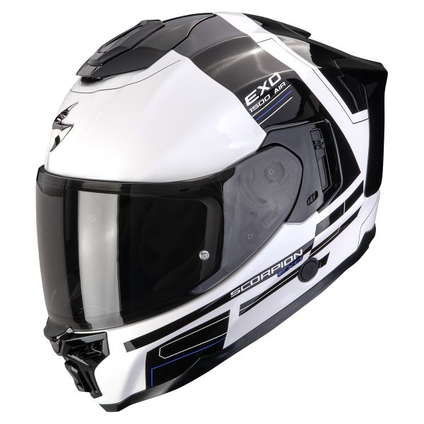 Integral Scorpion Exo 1500 Air Dual White Black Blue Integral Scorpion Exo 1500 Air Dual White Black Blue