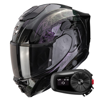 Integral Scorpion Exo 1500 Air Fantasy Black Chameleon + Kit Bluetooth 5S Solo