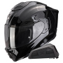 Casque Integral Scorpion Exo 1500 Air Solid Black + Kit bluetooth Exo-Com Link-1