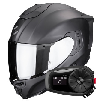 Integral Scorpion Exo 1500 Air Solid Matt Black + Kit Bluetooth 5S Solo