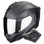 Casque Integral Scorpion Exo 1500 Air Solid Matt Black + Kit Bluetooth BT Mini