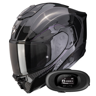 Integral Scorpion Exo 1500 Carbon Air Mundi Black Chameleon + Kit bluetooth 5R Lite Solo