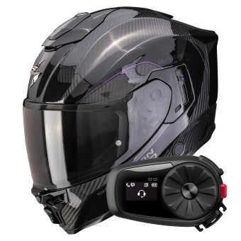 Integral Scorpion Exo 1500 Carbon Air Mundi Black Chameleon + Kit Bluetooth 5S Solo