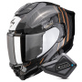 Casque Integral Scorpion Exo 1500 Carbon Air Zity Black Copper + Kit Bluetooth BT Mini