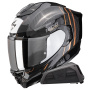 Casque Integral Scorpion Exo 1500 Carbon Air Zity Black Copper + Kit bluetooth Exo-Com Link-1