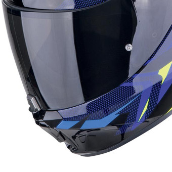 Scorpion Exo 391 Aaxo Black Blue + Kit bluetooth Exo-Com Link-1