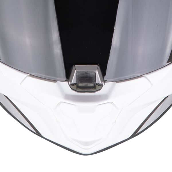 Scorpion Exo 391 Arok White Black Silver + Kit Bluetooth BT Mini