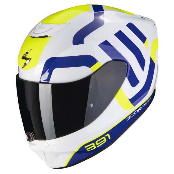 Integral Scorpion Exo 391 Arok White Blue Neon Yellow