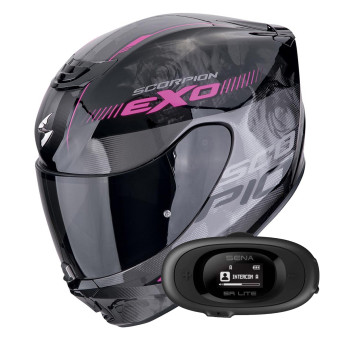 Integral Scorpion Exo 391 Ava Black Pink + Kit bluetooth 5R Lite