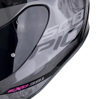 Scorpion Exo 391 Ava Black Pink + Kit bluetooth Exo-Com Link-1C