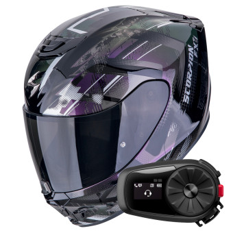 Integral Scorpion Exo 391 Clutter Black Chameleon + Kit Bluetooth 5S Solo