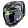 Casque Integral Scorpion Exo 391 Clutter Negro Amarillo Fluo