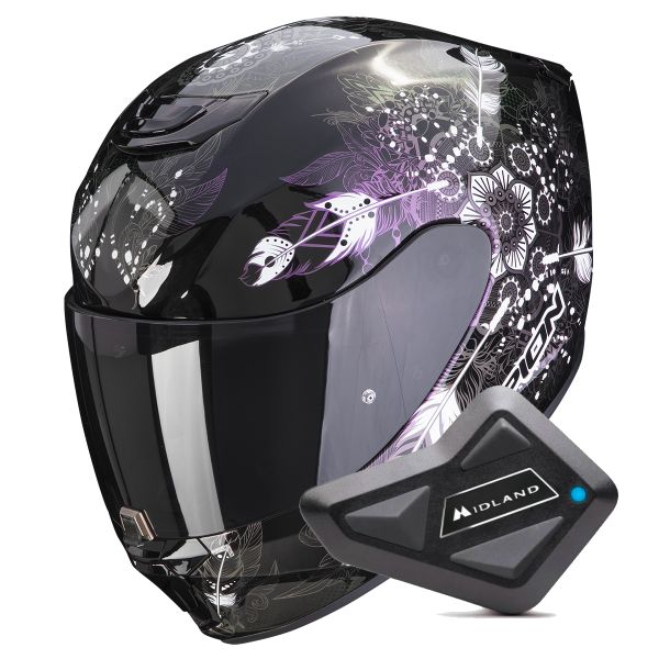 Integral Scorpion Exo 391 Dream Black Chameleon + Kit bluetooth BT Mini