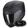 Casque Integral Scorpion Exo 391 Solid Matt Black + Kit bluetooth 5R Lite