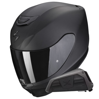 Integral Scorpion Exo 391 Solid Matt Black + Kit bluetooth Exo-Com Link-1