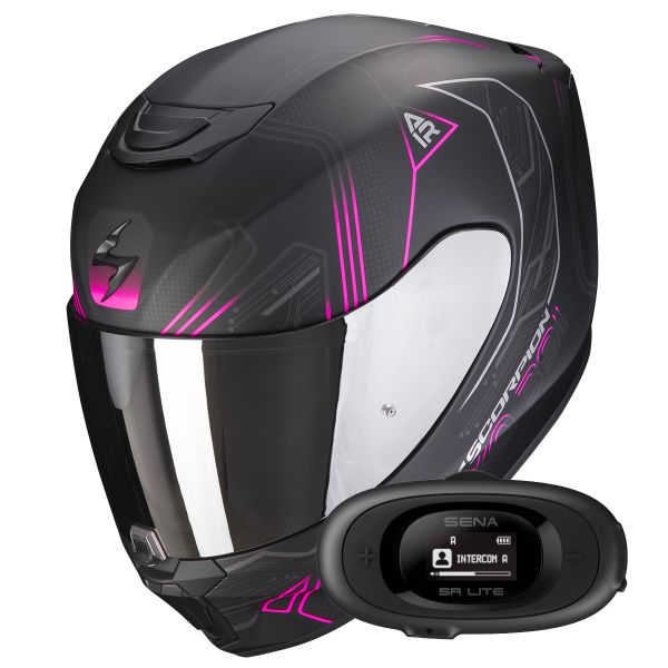 Integral Scorpion Exo 391 Spada Matt Black Pink + Kit bluetooth 5R Lite