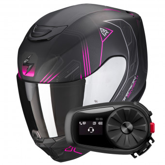 Integral Scorpion Exo 391 Spada Matt Black Pink + Kit Bluetooth 5S