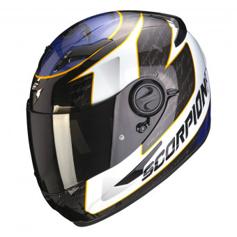 Casque Integral Scorpion EXO 490 Tour White Blue Casque Integral Scorpion EXO 490 Tour White Blue