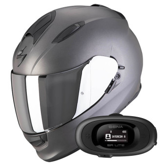 Casque Integral Scorpion Exo 491 Anthracite Matt + Kit bluetooth 5R Lite Casque Integral Scorpion Exo 491 Anthracite Matt + Kit bluetooth 5R Lite