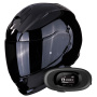 Casque Integral Scorpion Exo 491 Black + Kit bluetooth 5R Lite