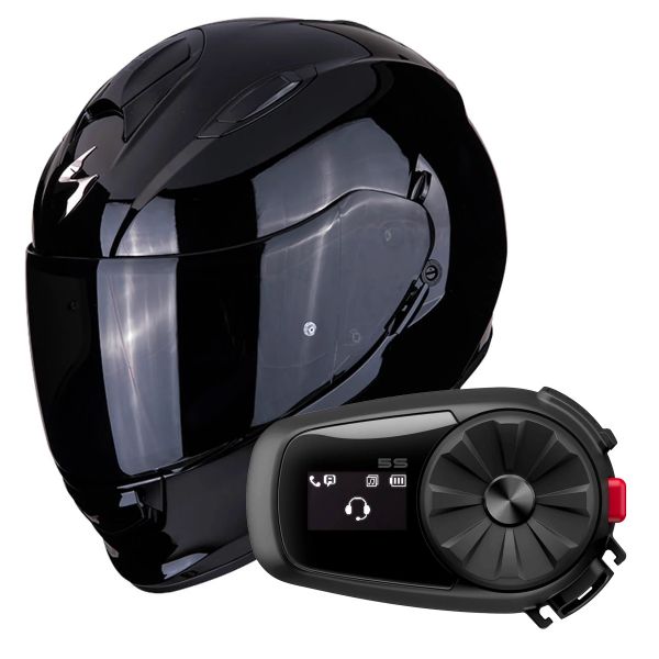 Integral Scorpion Exo 491 Black + Kit Bluetooth 5S Integral Scorpion Exo 491 Black + Kit Bluetooth 5S