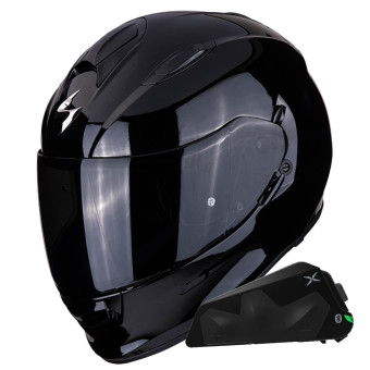 Integral Scorpion Exo 491 Negro + Kit Bluetooth Exo-Com Link-1C