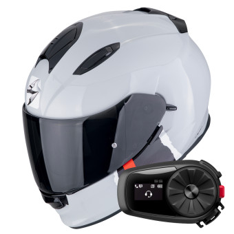 Integral Scorpion Exo 491 Code Grey Red + Kit Bluetooth 5S Solo
