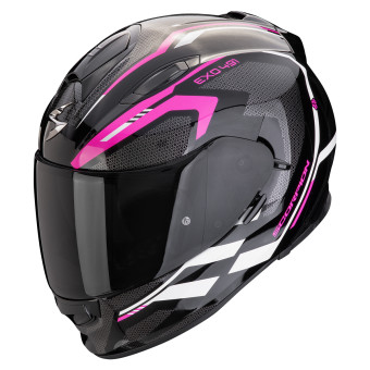 Scorpion Exo 491 Kripta Negro Rosa Blanco + Kit Bluetooth Exo-Com Link-1C