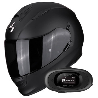 Integral Scorpion Exo 491 Matt Black + Kit bluetooth 5R Lite