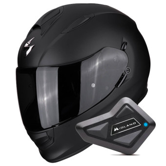 Integral Scorpion Exo 491 Matt Black + Kit Bluetooth BT Mini