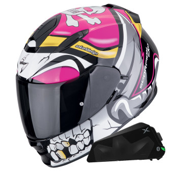 Integral Scorpion Exo 491 Pirate Rosa + Kit Bluetooth Exo-Com Link-1C