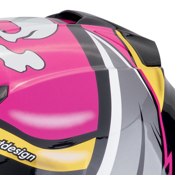 Scorpion Exo 491 Pirate Rosa + Kit Bluetooth Exo-Com Link-1C