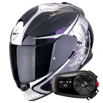 Integral Scorpion Exo 491 Run Black Chameleon + Kit Bluetooth 5S Solo