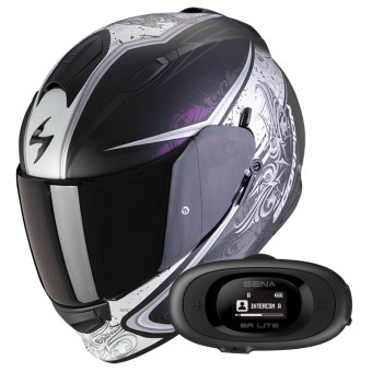 Integral Scorpion Exo 491 Run Matt Black Chameleon + Kit bluetooth 5R Lite
