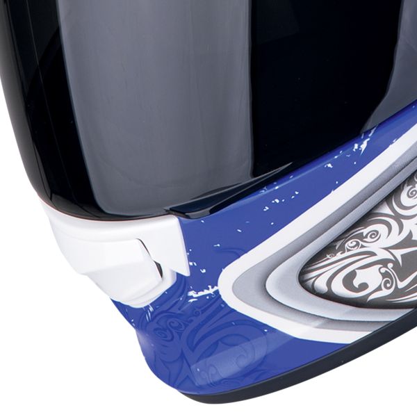 Scorpion Exo 491 Run Blanco Azul + Kit Bluetooth Exo-Com Link-1