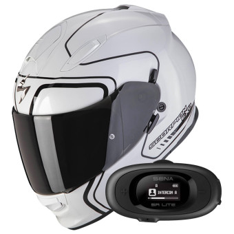 Integral Scorpion Exo 491 West White Black + Kit bluetooth 5R Lite