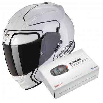 Integral Scorpion Exo 491 West White Black + Kit Bluetooth SMH5