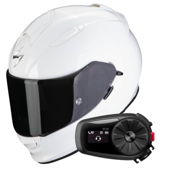 Integral Scorpion Exo 491 White + Kit Bluetooth 5S