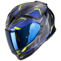 Casque Integral Scorpion Exo 491 Zumo Black Blue Neon Yellow