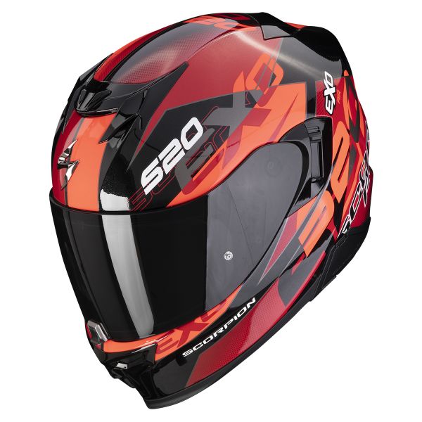 Integral Scorpion Exo 520 Evo Air Cover Metal Black Red