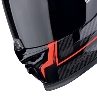 Scorpion Exo 520 Evo Air Lena Black Red + Kit bluetooth Exo-Com Link-1C