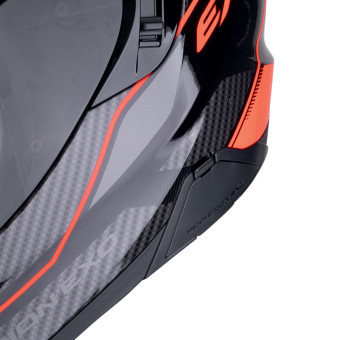 Scorpion Exo 520 Evo Air Lena Black Red + Kit bluetooth Exo-Com Link-1C