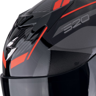 Scorpion Exo 520 Evo Air Lena Black Red + Kit bluetooth Exo-Com Link-1C