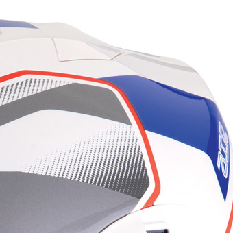 Scorpion Exo 520 Evo Air Lena Pearl White Blue + Kit Bluetooth BT Mini
