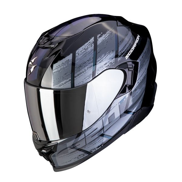 Scorpion Exo 520 Evo Air Maha Black Chameleon + Kit Bluetooth Lokui K30