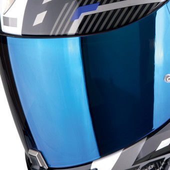 Scorpion Exo 520 Evo Air Ranka Black White Blue + Kit bluetooth 5R Lite Solo