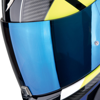 Scorpion Exo 520 Evo Air Sensus Black Blue Yellow Fluo + Kit Bluetooth 5S Solo